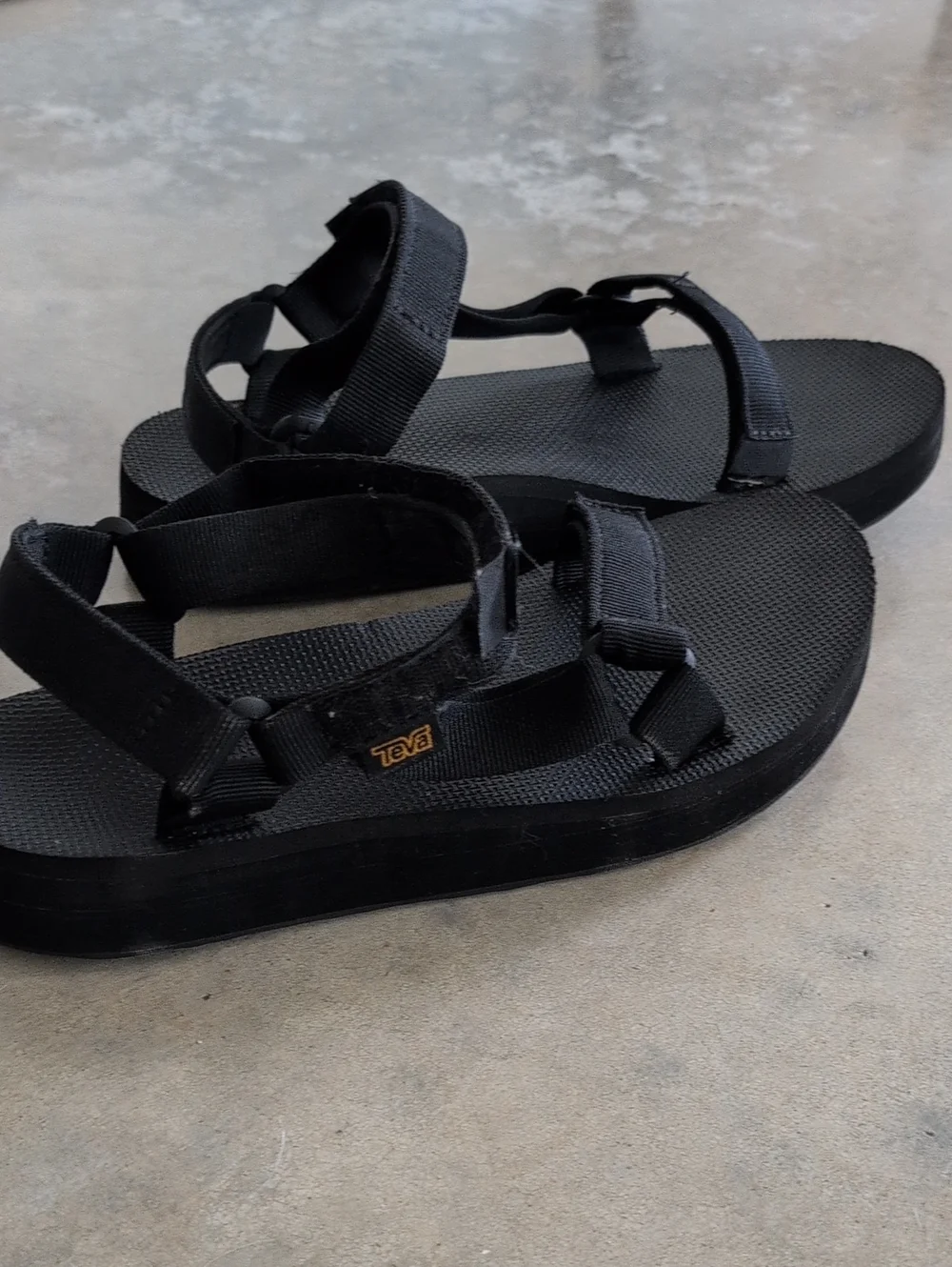 Teva Black Women's Midform Sandals